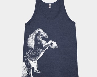 Horse Tank Top, Mens Tank Top, Animal Tank Top, Unisex Tank Top, Funny Shirt, Birthday Gift