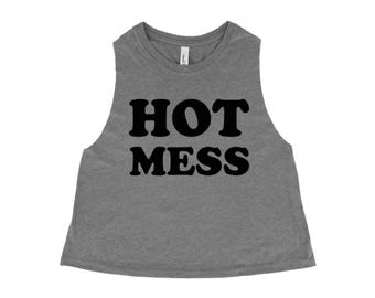 Women Crop Tee, Workout Shirt, Funny Shirt, Gift for Her, Yoga Tank Top, Crop Top, Party Shirt, Gift for Women, Women Crop Tank Top