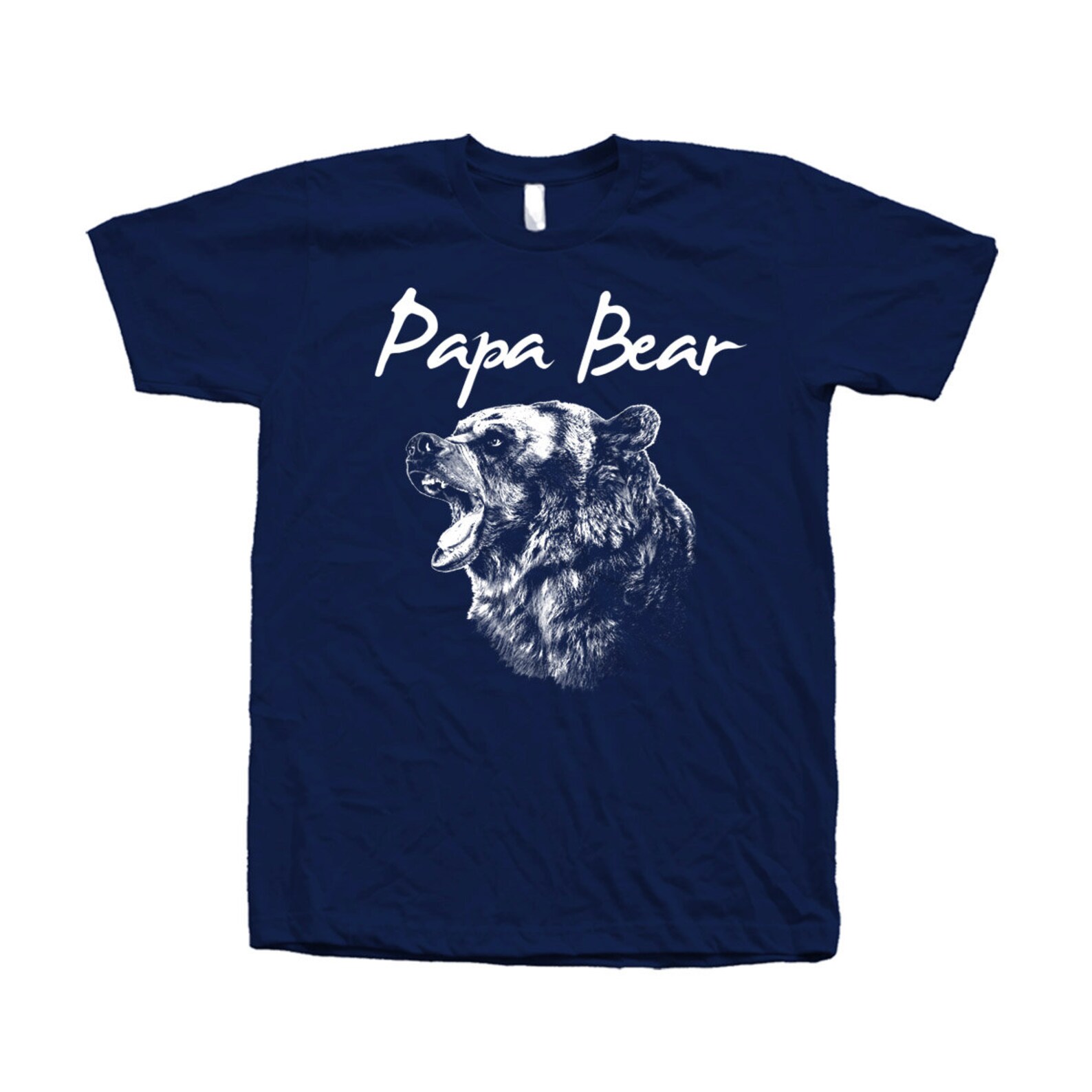 Papa Bear Tshirt Unisex Hand Screen Print Crew Neck Available: - Etsy