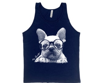 French Bulldog Tank Top, Dog Tank Top, Animal Shirt, Dog Lover Gift, Unisex Tank Top, Cute Tank Top, Puppy Tank Top