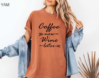 Retro Coffee Comfort Colors T-Shirt: Trendy Coffee Lover Gift