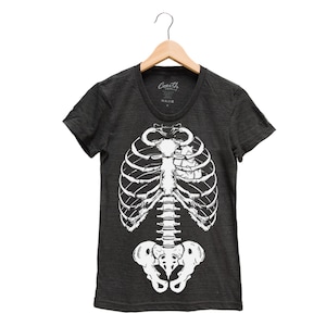 Halloween Shirt Womens Junior Skeleton T Shirt Halloween T-Shirt for Women Gift for Girl Graphic Tee Funny Tshirt Friend