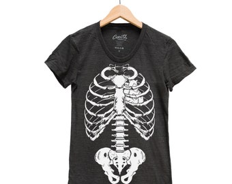 Halloween Shirt Women Skeleton T Shirt Halloween T-Shirt for Women Gift for Girl Graphic Tee Funny Tshirt Friend