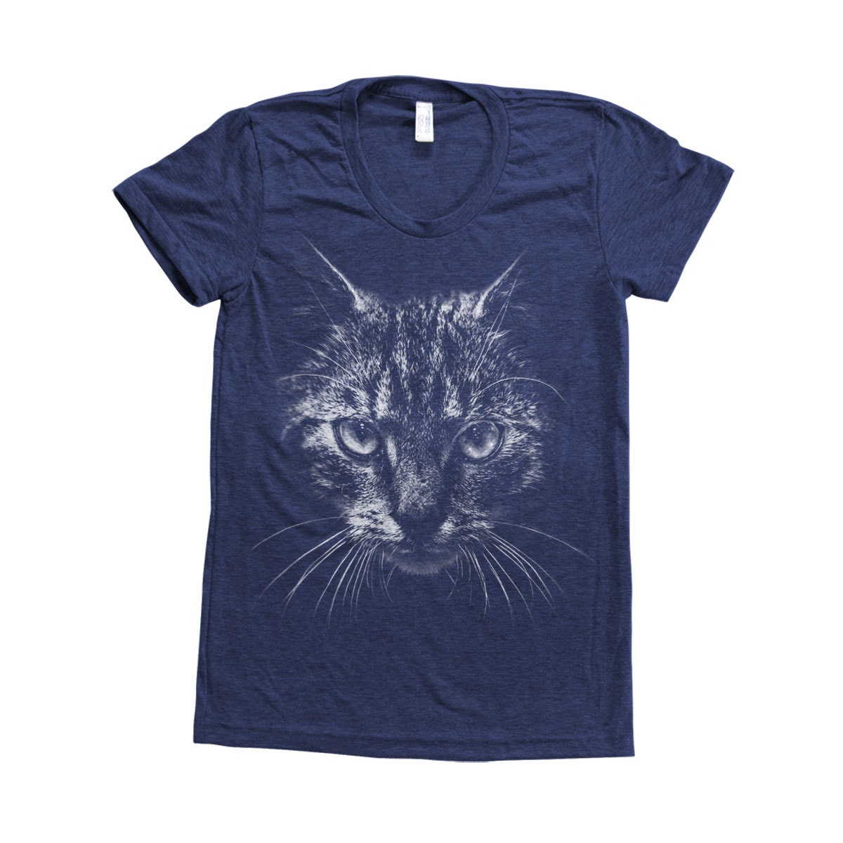 CAT Women Triblend Shirt Custom Hand Screen Print Available: - Etsy