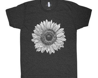 Sunflower Shirt, Nature Shirt, Flower Tshirt, Nature Shirt, Summer Shirt, Camping Shirt, Garden Shirt, Summer Tshirt, Graphic Tee