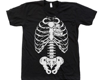 Skeleton Halloween Shirt, Skeleton Tshirt, Skeleton Shirt, Spooky Skeleton Tshirt, Fall Shirts for Men, Halloween Tshirt, Black Tshirt