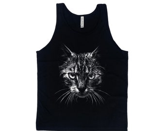 Men Tank Top, Cat Tank Top, Shirt for Men, Women Tank Top, Shirt for Women, Summer Shirt, Vacay Shirt, Gift for Men, Animal Shirt