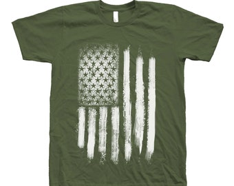 America Tshirt, American Flag Shirt, Distressed Flag, USA, Merica, 4th of July Shirt, Summer Shirt, Mens Shirt, Graphic Tee, Stars