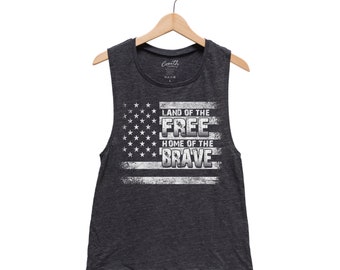 AMERICAN FLAG, Flag Shirt, Muscle Tank Top, Women Tank Top, Flag Shirt, Patriotic, US Flag, Merica Tank Top, Summer Shirt, Funny Shirt,