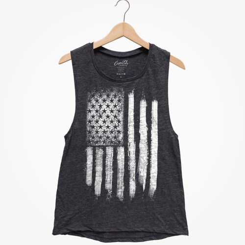 AMERICAN FLAG Muscle Tank Top Women Tank Top Flag Shirt Etsy