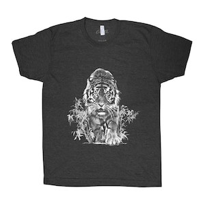 Tiger tshirt, Tiger Shirt, Animal Tshirt, Gift for Dad, Gift for Him, Funny Shirt, Screenprint, Graphic Tee, Birthday Gift, Christmas Gift