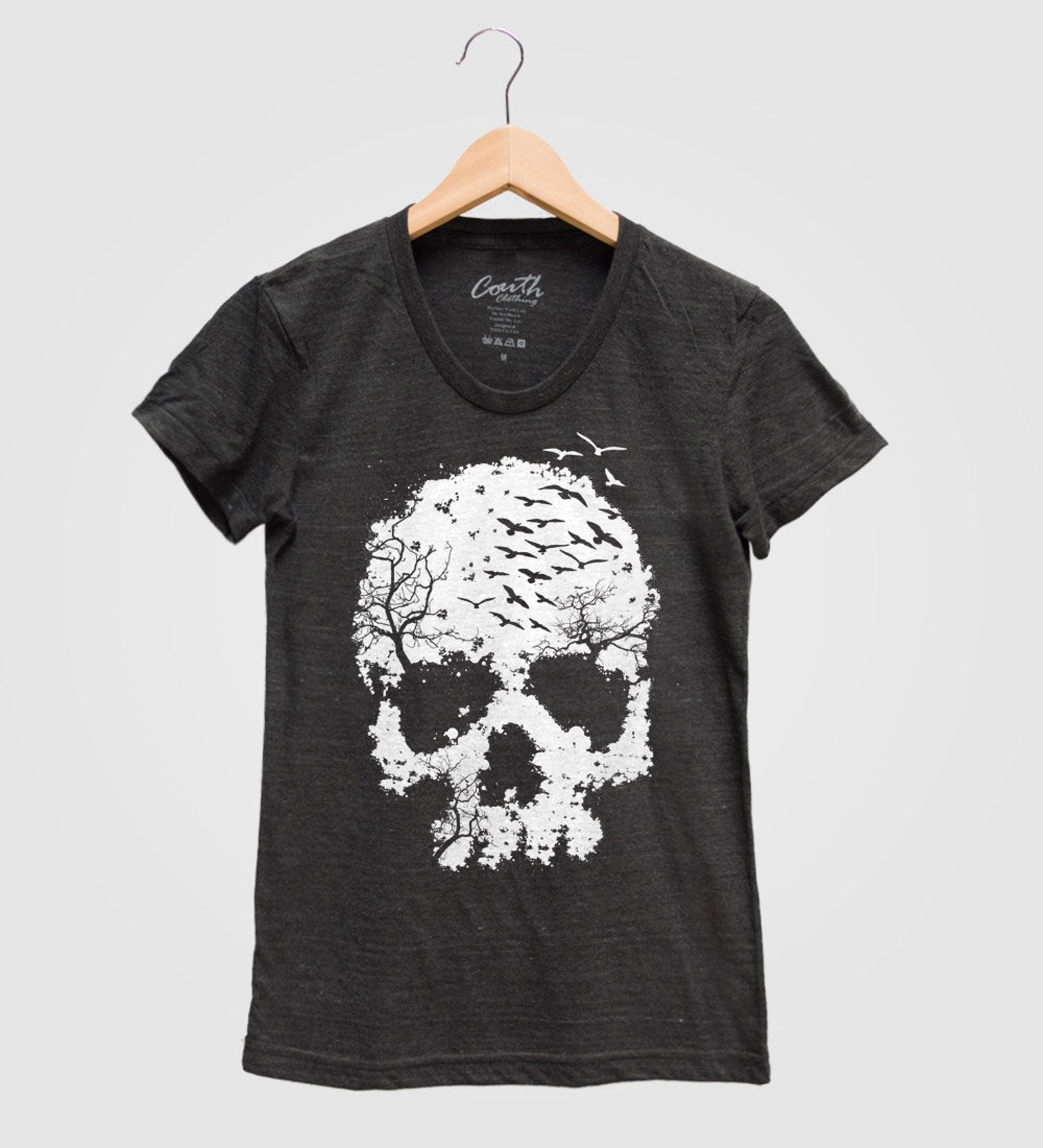 Skull Shirt Women's Tshirt Halloween Tshirt Screen Etsy