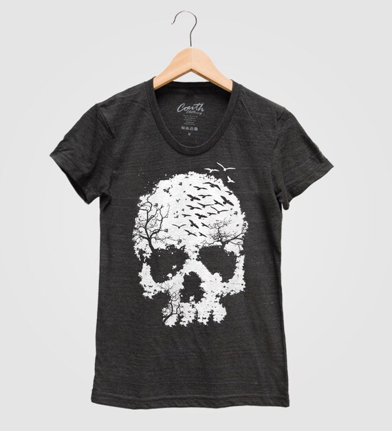 Womens skull t shirt uk Clearance