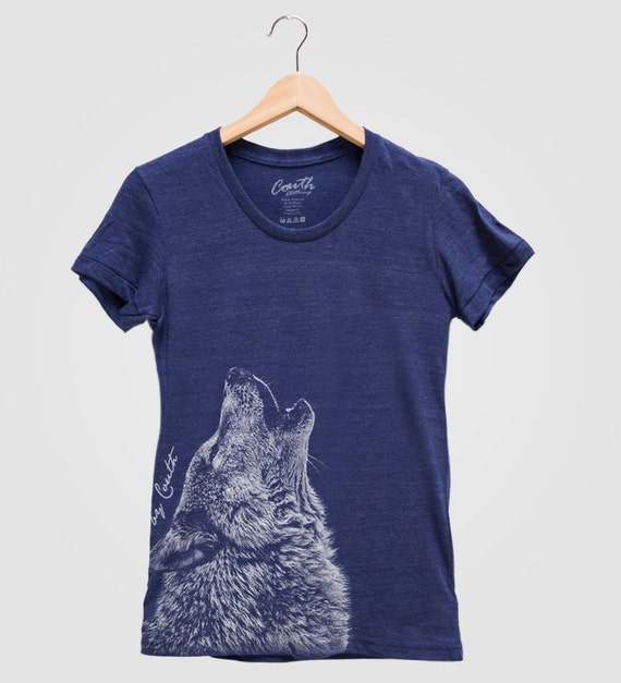 wolf t shirt damen