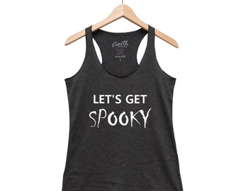 Halloween Shirt - Halloween Tank Top - Gothic Women Tank Top - Triblend Racerback Tank Top - Halloween Costume - Funny Halloween