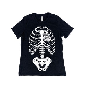 Skeleton Graphic Tee - Halloween-Frauen-T-Shirt