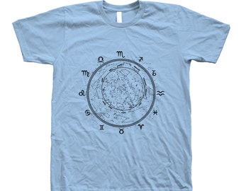 Zodiac Tshirt - Unisex Shirt - Zodiac Shirt - Crew Neck - Summer Tee - Graphic Tee - Men Shirt - Gift Idea - Black Shirt - White Shirt