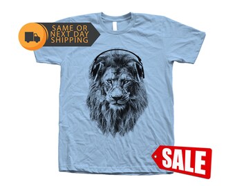 Majestic Lion Graphic Tee: Wildlife Animal Face Shirt