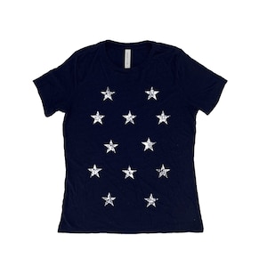 Star Shirt, Womens Tshirt, Summer Shirt, Screenprint Shirt, Birthday Gift, Graphic Tee