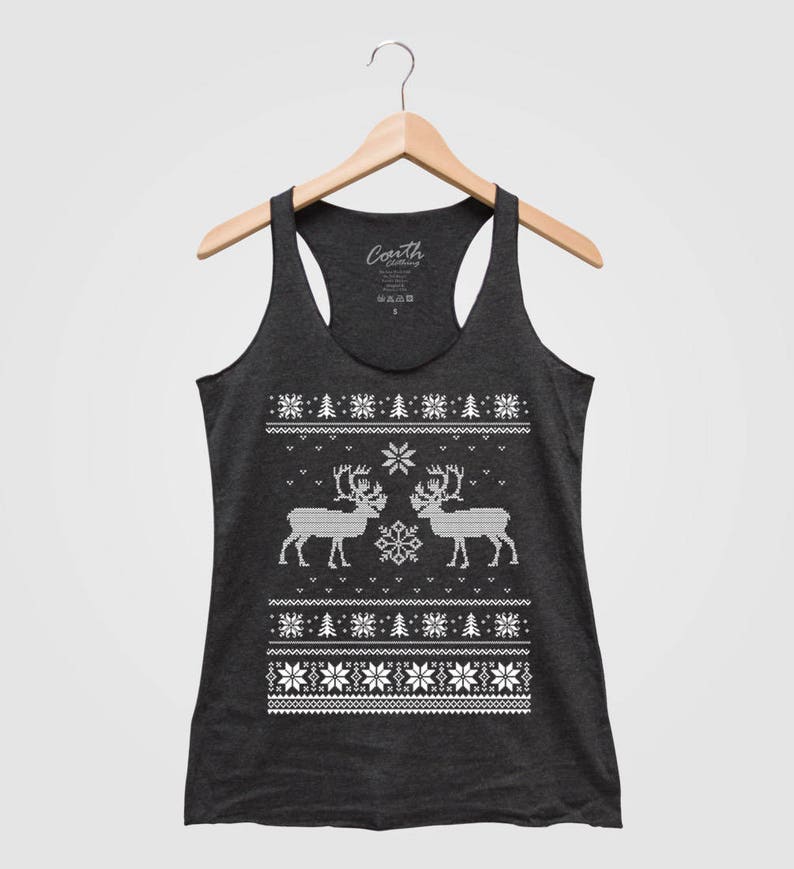 christmas sweater tank top