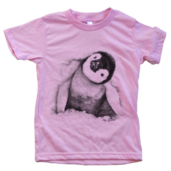 Kids Baby Penguin Tshirt, Penguin Shirt, Boys Tshirt, Girls Tshirt, Birthday Gift, Cute Kids Tshirt, Animal Tshirt
