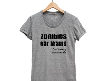 Halloween Tshirt, Womens Junior Tshirt, Zombie Shirt, Funny T-shirt, Halloween Costume, Halloween Gift, Goth Shirt, Shirt with Saying