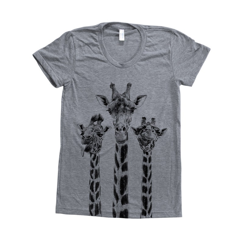 Giraffe Tshirt Women's T Shirt Graphic Tee Animal Etsy