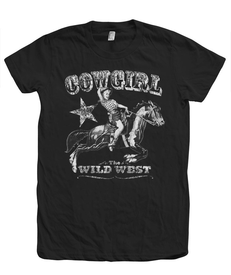 Cowgirl Tshirt Women's Graphic Tee Crew Neck Tshirt Etsy