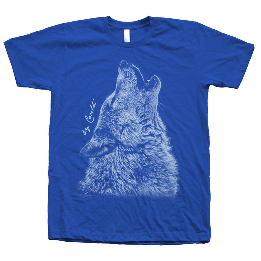 WOLF T Shirt Men's T-shirt Unisex T-shirt Howling Wolf - Etsy