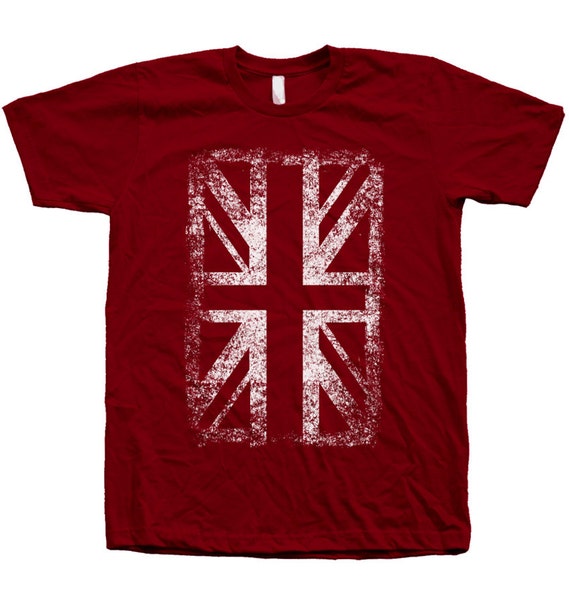 Union Jack Tshirt Unisex Hand Screen Print Crew Neck - Etsy