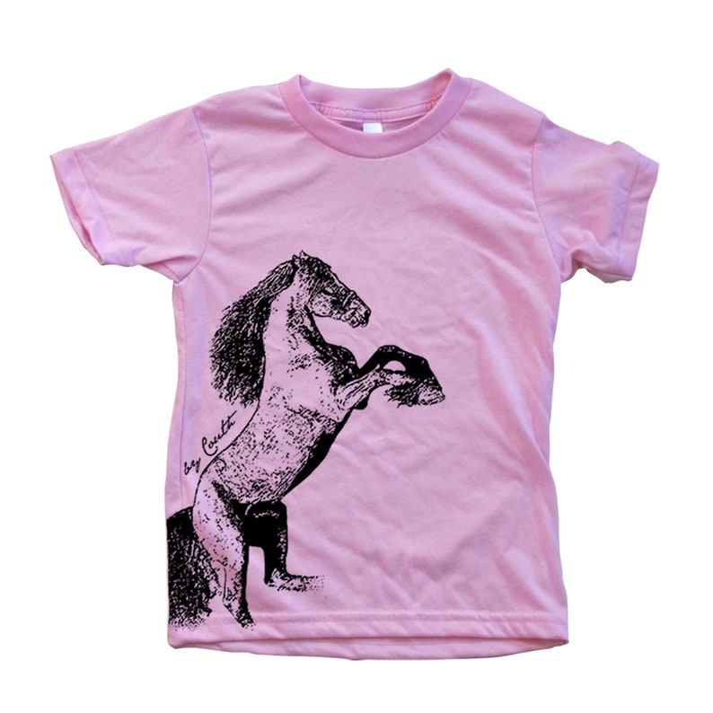 Kids Shirt, Toddler Tshirt, Horse Shirt, Animal Shirt, Funny Shirt, Boys Shirt, Girl Shirt, Nature Tshirt, Cute Shirt, Birthday Gift Pink
