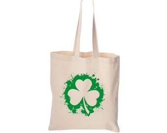 Saint Patricks Day tote bag, cute bag, grocery bag, reusable bag, market bag, cotton bag, beach bag, Christmas gift, Birthday gift