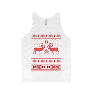 Weihnachten Tank Top, Herren Tank Top, Unisex Tank Top, hässliche Pullover Tank Top, Geschenk für Männer, Gothic Shirt, Boho