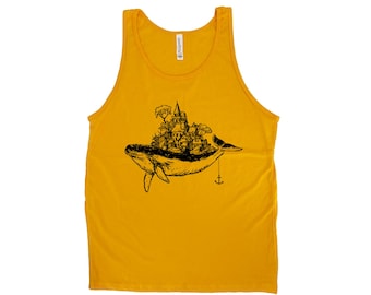Whale Tank Top, Graphic Tank Top, Animal Shirt, Unisex Tank Top, Cute Tank Top, Mens Tank Top