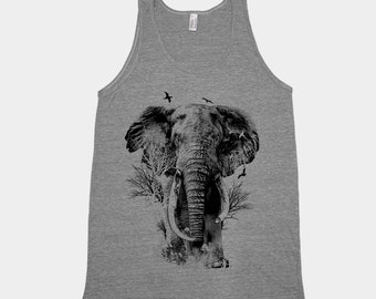Elephant Tank Top - Shirt for Men - Shirt for Women - Summer Shirt - Vacay Shirt - Gift for Women - Tank Top for Men - Animal Shirt