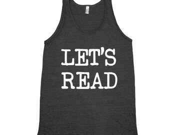 Book Lover Shirt, Book Shirt, Mens Tank Top, Summer Shirt, Camping Shirt, Librarian Gift, Black Tank Top, Graphic Tee , Womens Tank