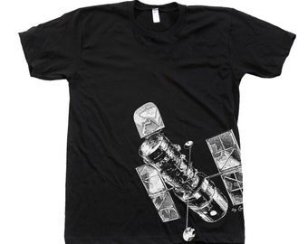 Camiseta del Telescopio Hubble para hombres, Camisa espacial para mujeres, Camiseta gráfica, Camiseta de la NASA, Regalo para papá, Regalo para maestro, Regreso a la escuela