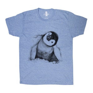 Penguin Shirt, Unisex T-shirt, Animal Tshirt, Crew Neck, Cute T-shirt, Short Sleeve Tshirt, Triblend T-shirt, Animal Shirt