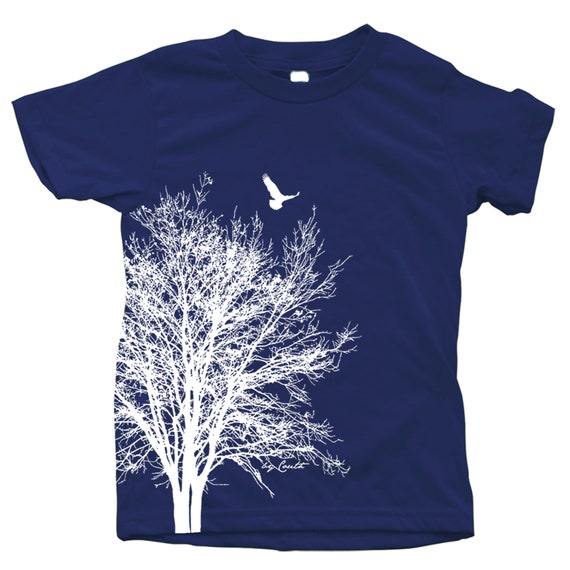 Toddler Graphic Plant and Parrot Print Short-sleeve Tee