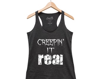Halloween Shirt Tank Top for Women Gift for Halloween Racerback Tank Top with Saying Graphic Tee for Girl Gift for Women Funny Halloween