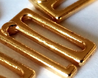 Bra /Lingerie Making. Gold Coloured Metal Swan Hooks/ G Hook. Various Sizes