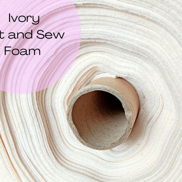 Bra Making Cut and Sew Foam. Padding Fabric. Ivory Colour Padding Fabric 2 - 3mm thick