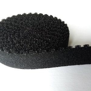 Bra / Lingerie Making Elastic. Crown Edge, Plush Back. 9mm Wide.  Black Colour.