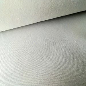 Premium Cotton Lycra Fabric. 160cm / 62 inches wide. White