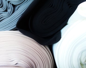 Scuba Fabric.  Ivory | Black | Grey | Beige | White Colours .   150cm | 60 Inch Wide.