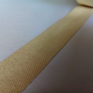 Cotton Herringbone Tape Natural and Black. 25mm Wide.