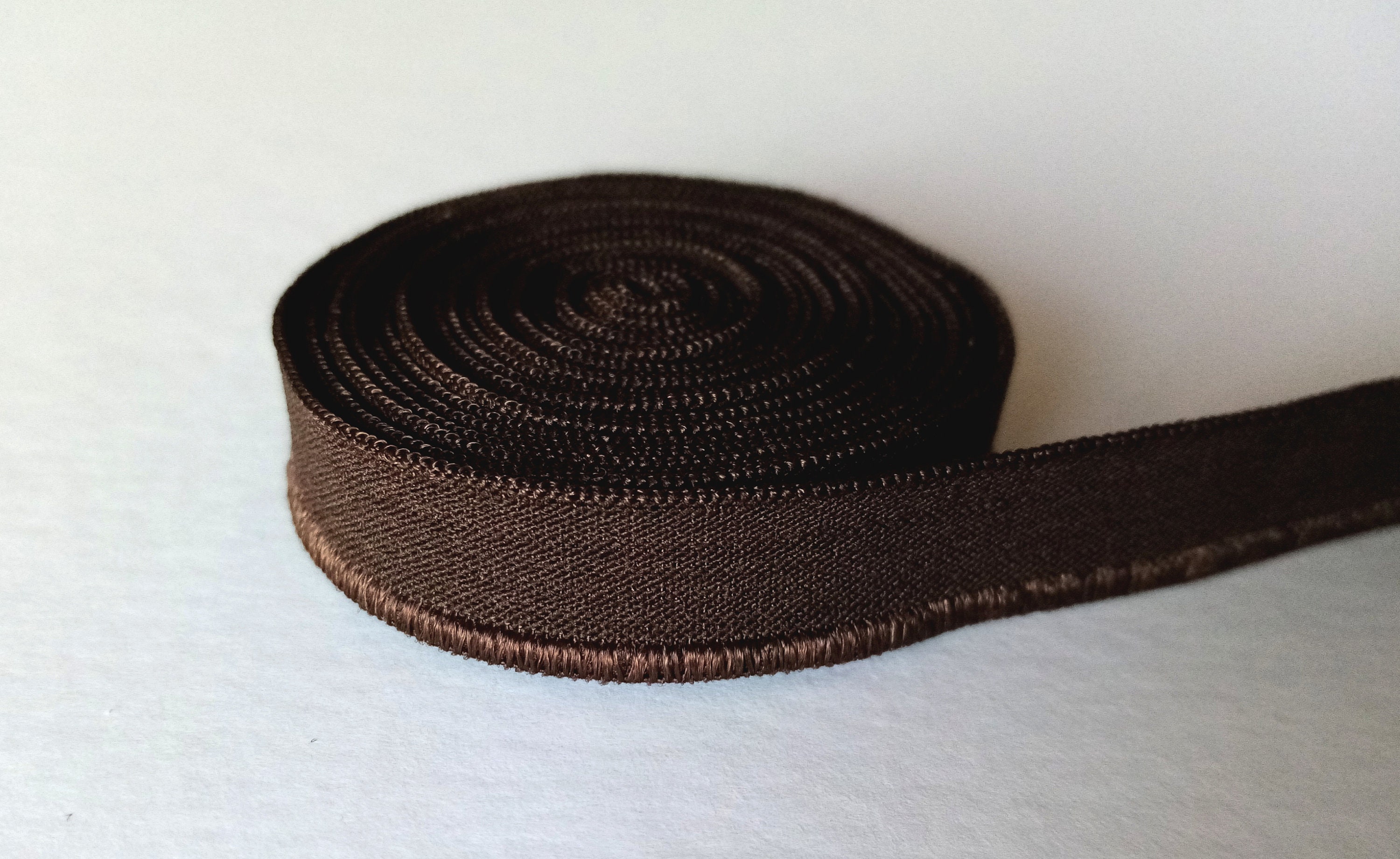 Bra/Lingerie Band Elastic. Plain Band Black Elastic. Plush Back. Brown  Colour - 10mm | 3/8 Wide