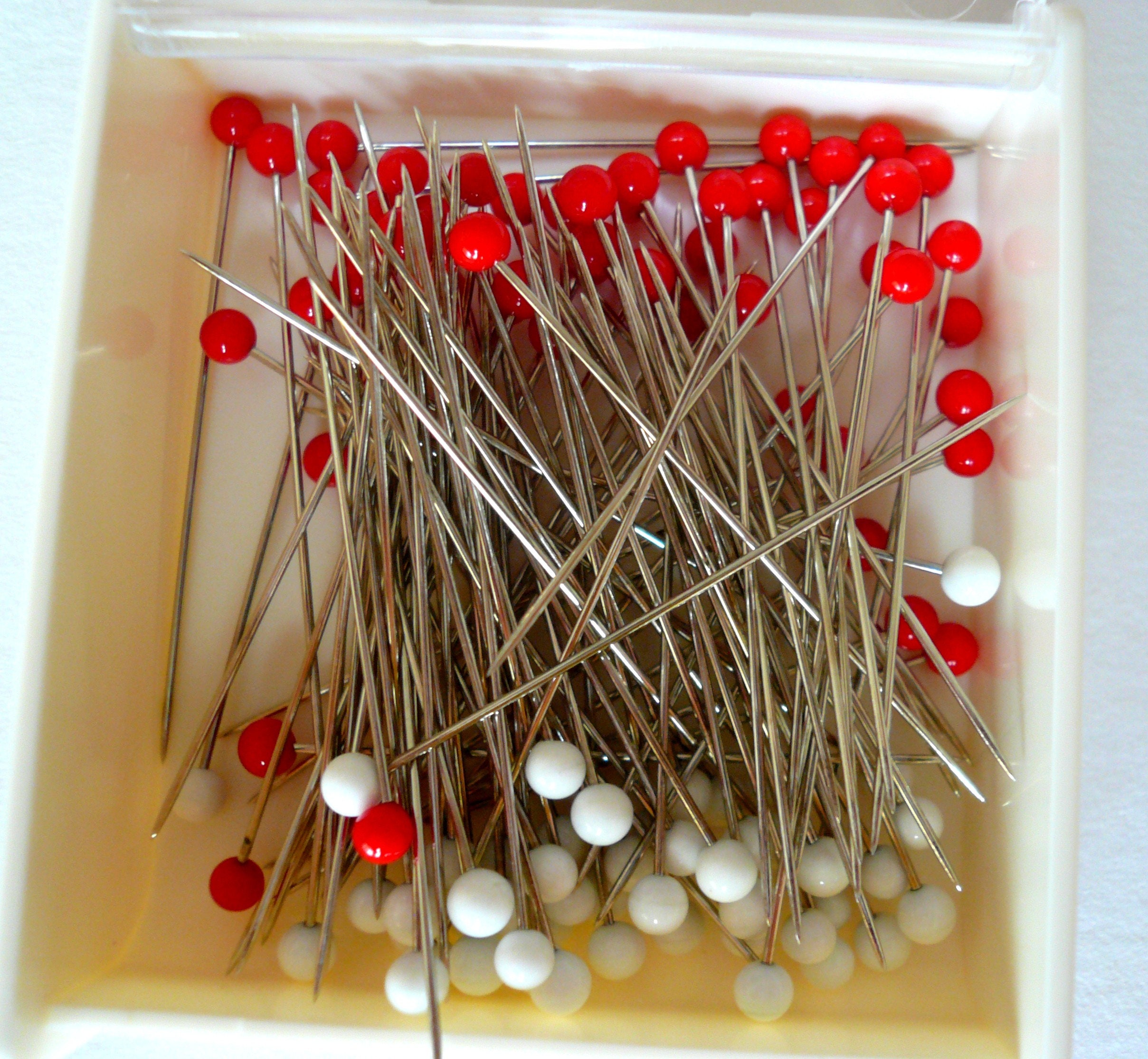 Clover Silk Pins. Diameter 0.05mm. Glass Head. Box of 100 Pins Etsy