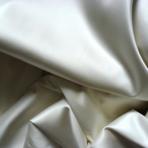 Stretch Satin for Bra/Lingerie Making. Light Grey/ Silver. 41&quot;/105cm Wide