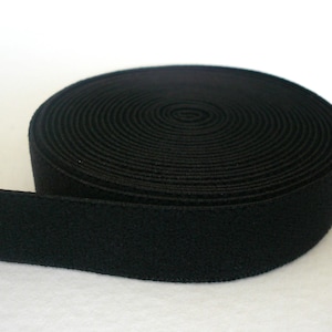 Bra/Lingerie Band Elastic. Plain Band Black Elastic. Plush Back. Black Colour - 10mm Wide